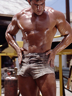 Bodybuilder Bruce Emory naked